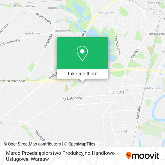 Marco Przedsiębiorstwo Produkcyjno-Handlowo-Usługowe map