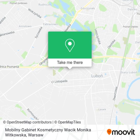 Mobilny Gabinet Kosmetyczny Wacik Monika Witkowska map