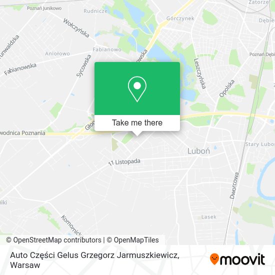 Auto Części Gelus Grzegorz Jarmuszkiewicz map