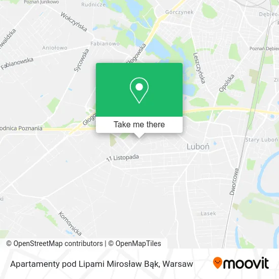 Apartamenty pod Lipami Mirosław Bąk map
