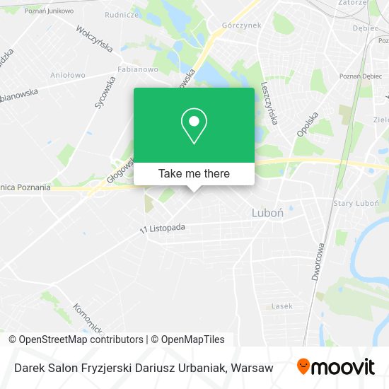 Darek Salon Fryzjerski Dariusz Urbaniak map