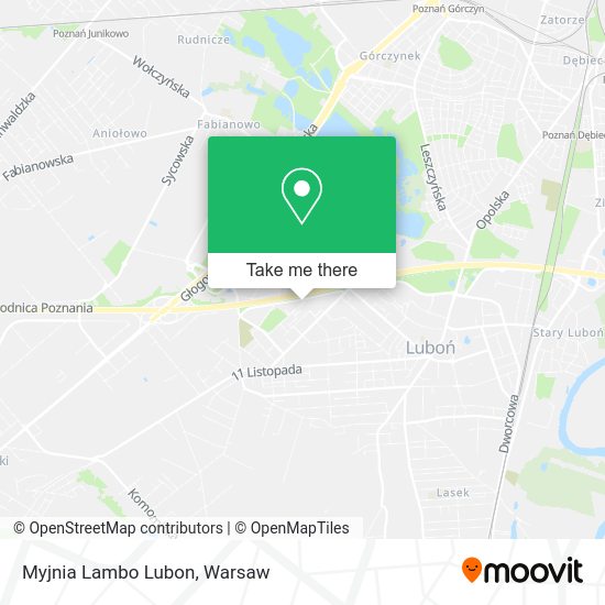 Myjnia Lambo Lubon map