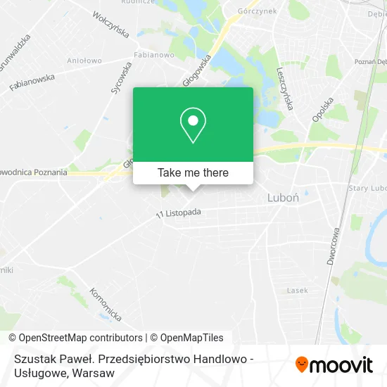 Szustak Paweł. Przedsiębiorstwo Handlowo - Usługowe map