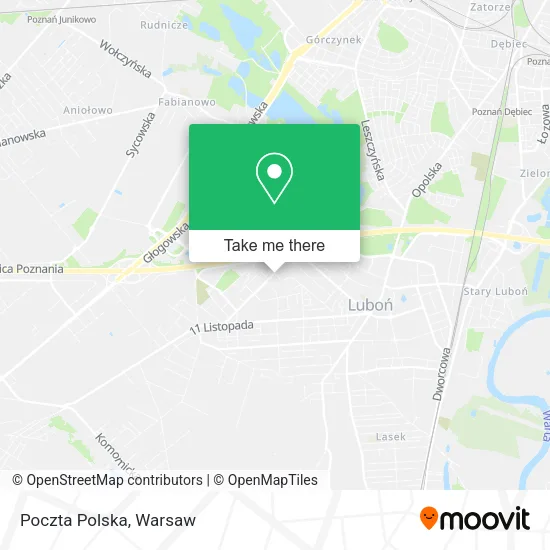 Карта Poczta Polska