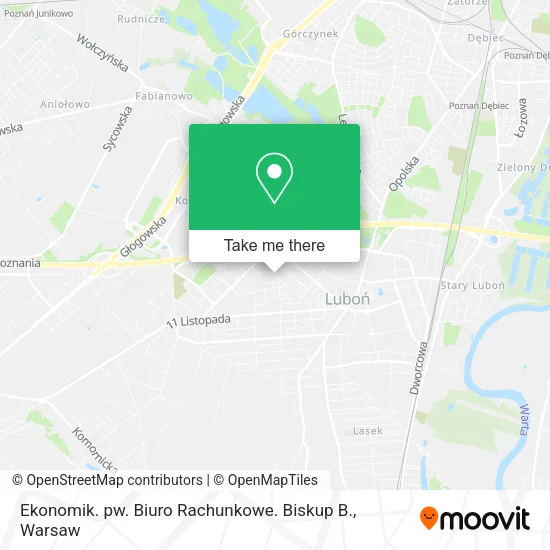Карта Ekonomik. pw. Biuro Rachunkowe. Biskup B.