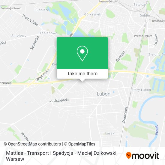Карта Mattias - Transport i Spedycja - Maciej Dzikowski