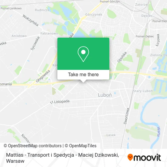 Mattias - Transport i Spedycja - Maciej Dzikowski map