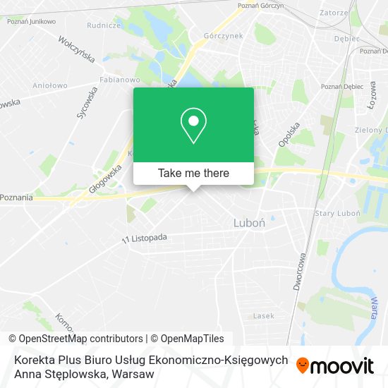 Korekta Plus Biuro Usług Ekonomiczno-Księgowych Anna Stęplowska map