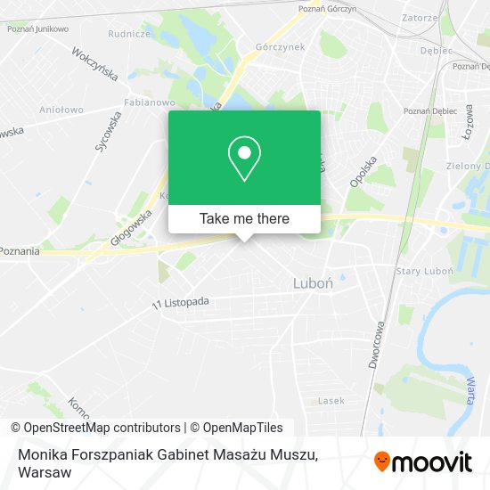 Monika Forszpaniak Gabinet Masażu Muszu map