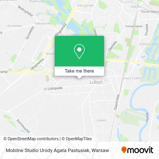 Mobilne Studio Urody Agata Pastusiak map