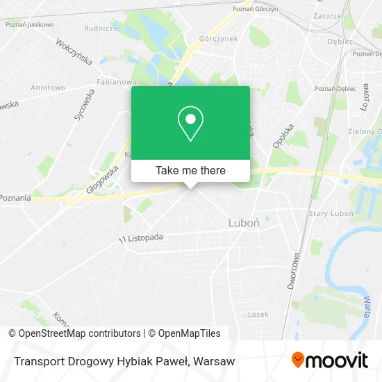 Карта Transport Drogowy Hybiak Paweł