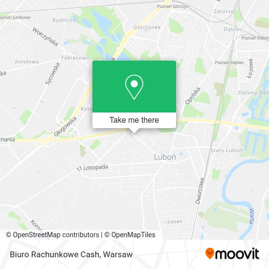 Biuro Rachunkowe Cash map