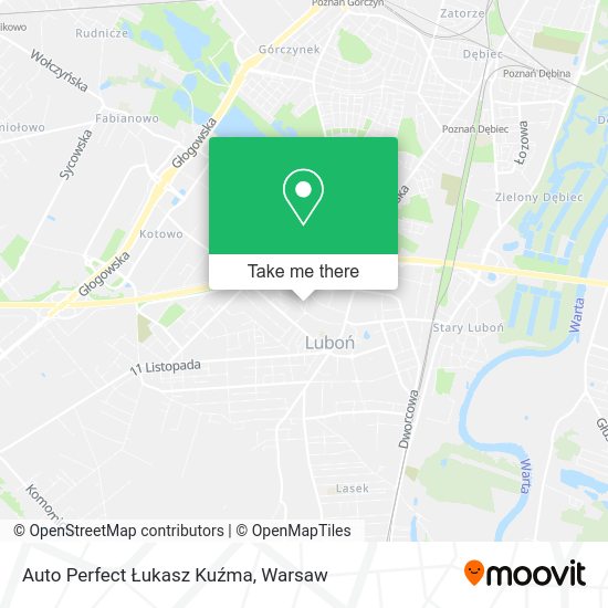 Auto Perfect Łukasz Kuźma map