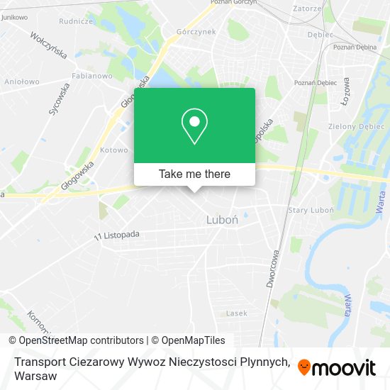 Transport Ciezarowy Wywoz Nieczystosci Plynnych map