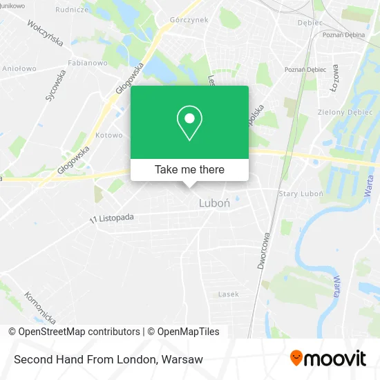Карта Second Hand From London