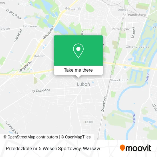 Przedszkole nr 5 Weseli Sportowcy map