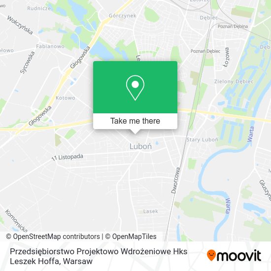 Przedsiębiorstwo Projektowo Wdrożeniowe Hks Leszek Hoffa map