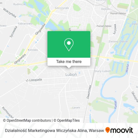 Działalność Marketingowa Wiczyńska Alina map