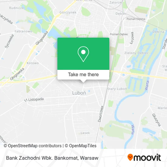 Карта Bank Zachodni Wbk. Bankomat