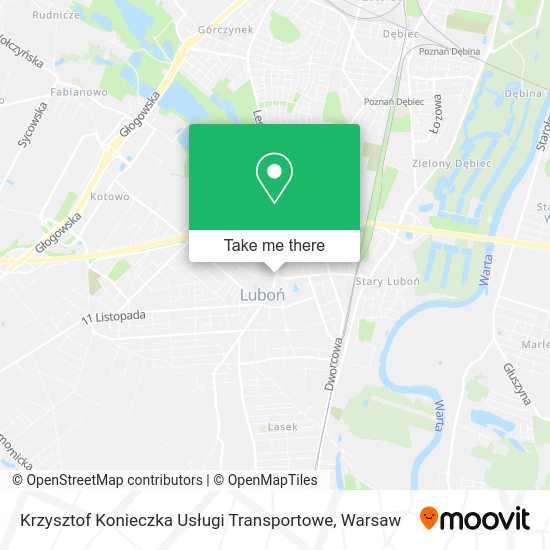 Krzysztof Konieczka Usługi Transportowe map