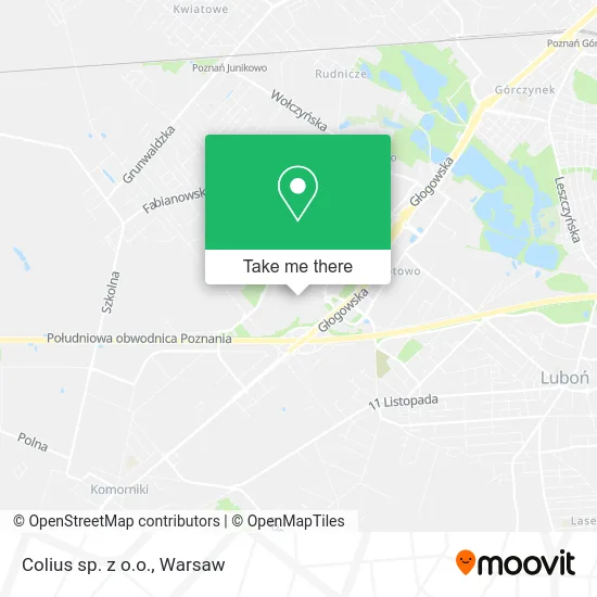 Карта Colius sp. z o.o.