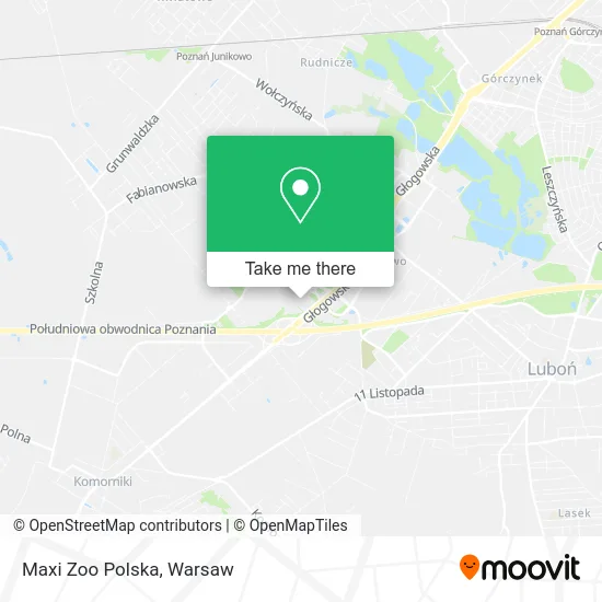 Карта Maxi Zoo Polska