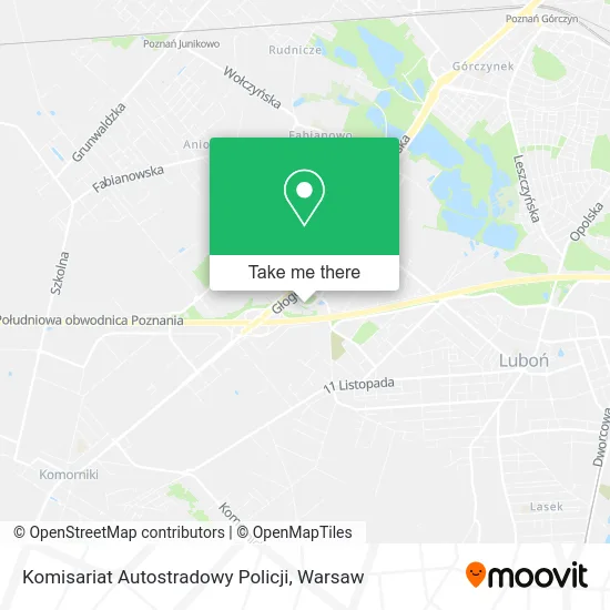 Карта Komisariat Autostradowy Policji
