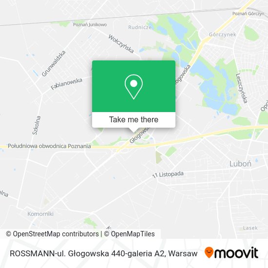 ROSSMANN-ul. Głogowska 440-galeria A2 map