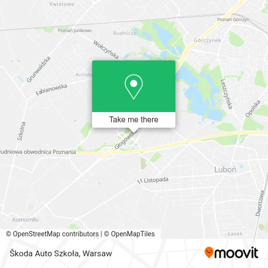 Карта Škoda Auto Szkoła