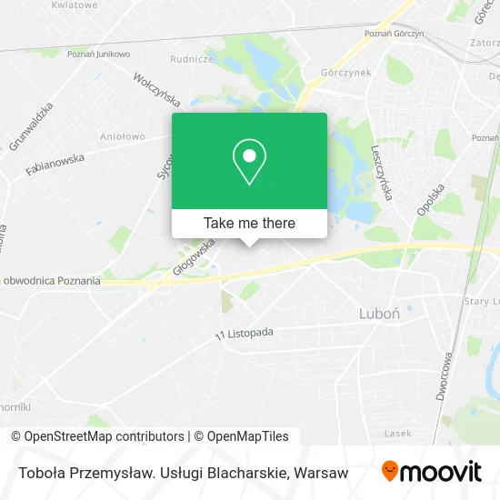 Карта Toboła Przemysław. Usługi Blacharskie