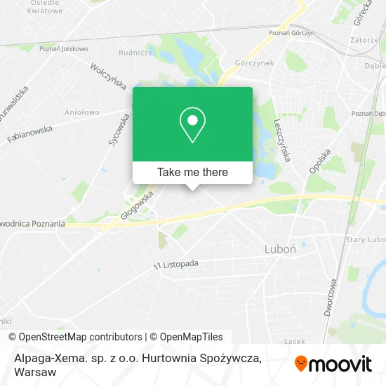 Карта Alpaga-Xema. sp. z o.o. Hurtownia Spożywcza