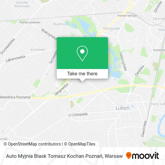 Auto Myjnia Blask Tomasz Kochan Poznań map