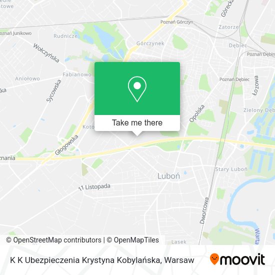 K K Ubezpieczenia Krystyna Kobylańska map