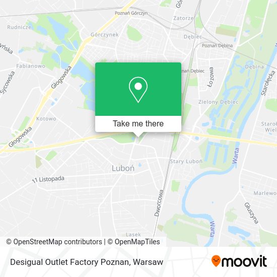 Desigual Outlet Factory Poznan map