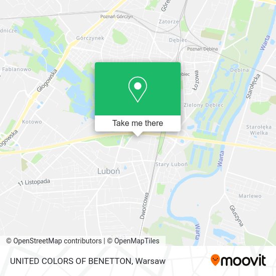 UNITED COLORS OF BENETTON map