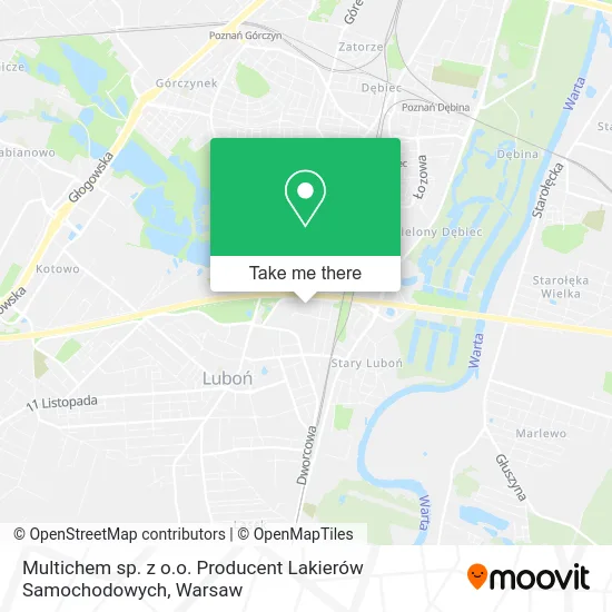 Карта Multichem sp. z o.o. Producent Lakierów Samochodowych