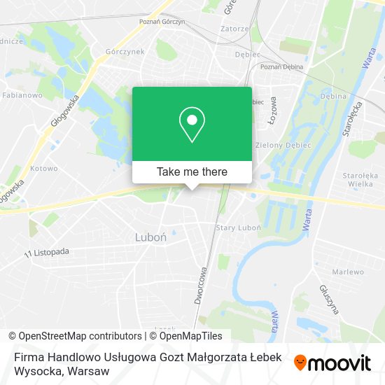 Firma Handlowo Usługowa Gozt Małgorzata Łebek Wysocka map