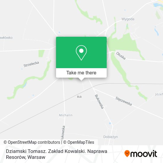 Dziamski Tomasz. Zakład Kowalski. Naprawa Resorów map