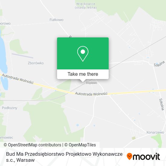 Карта Bud Ma Przedsiębiorstwo Projektowo Wykonawcze s.c.