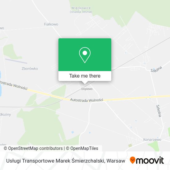 Usługi Transportowe Marek Śmierzchalski map