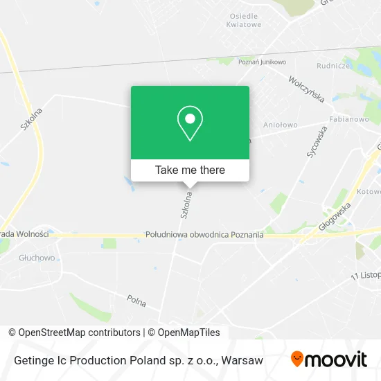 Карта Getinge Ic Production Poland sp. z o.o.