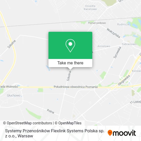 Карта Systemy Przenośników Flexlink Systems Polska sp. z o.o.