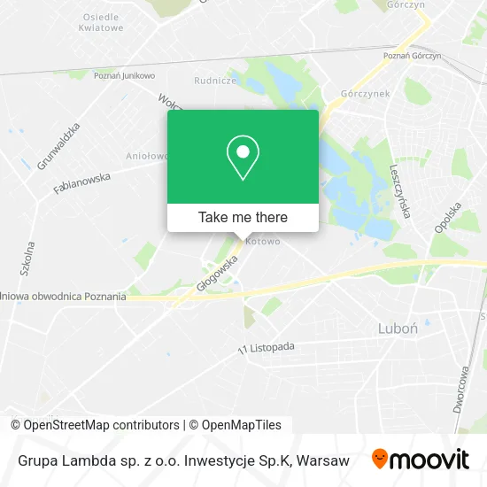 Карта Grupa Lambda sp. z o.o. Inwestycje Sp.K