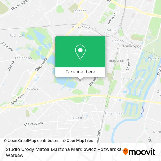 Studio Urody Matea Marzena Markiewicz Rozwarska map