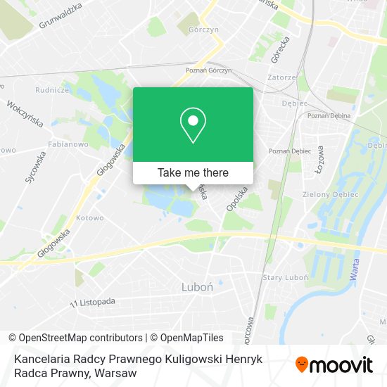 Kancelaria Radcy Prawnego Kuligowski Henryk Radca Prawny map