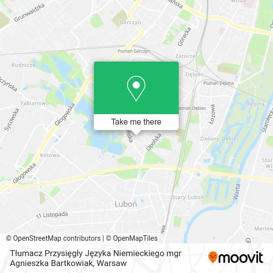 Tłumacz Przysięgły Języka Niemieckiego mgr Agnieszka Bartkowiak map
