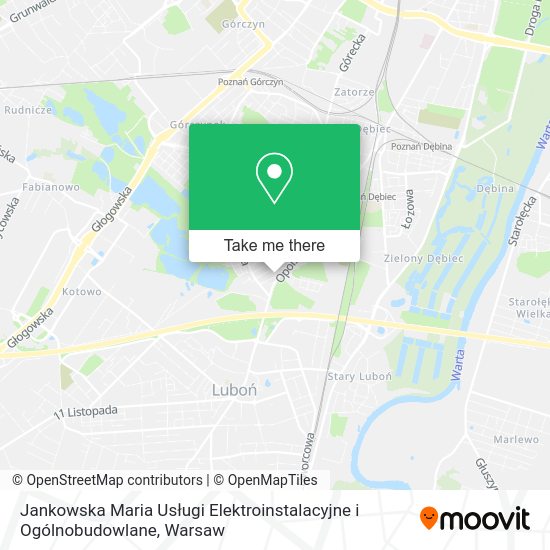 Jankowska Maria Usługi Elektroinstalacyjne i Ogólnobudowlane map