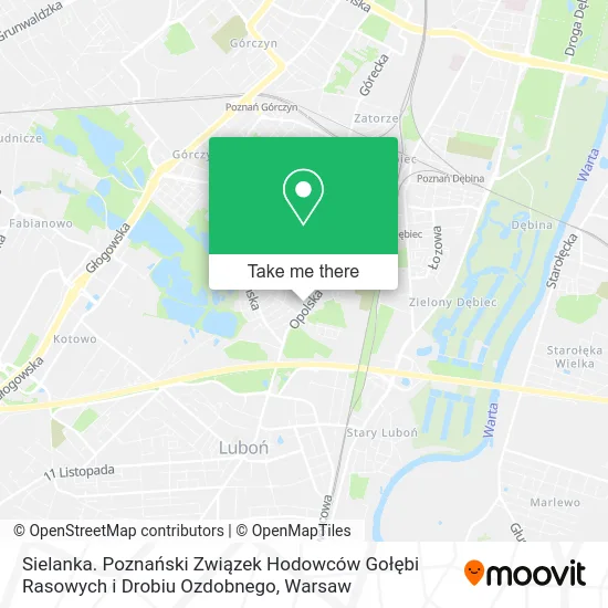 Sielanka. Poznański Związek Hodowców Gołębi Rasowych i Drobiu Ozdobnego map