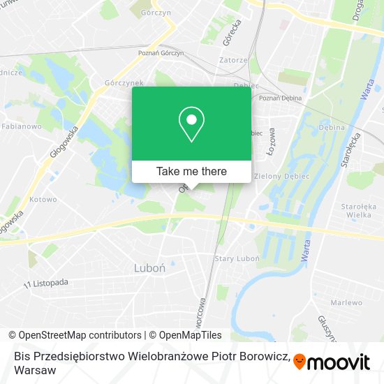 Bis Przedsiębiorstwo Wielobranżowe Piotr Borowicz map