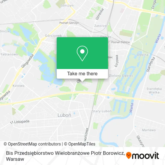 Bis Przedsiębiorstwo Wielobranżowe Piotr Borowicz map